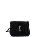 Loulou Shoulder Bag Matelasse Chevron Suede Toy
