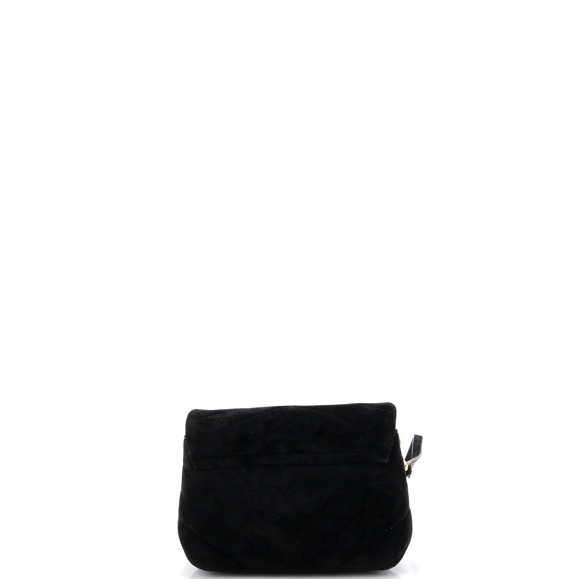 Loulou Shoulder Bag Matelasse Chevron Suede Toy