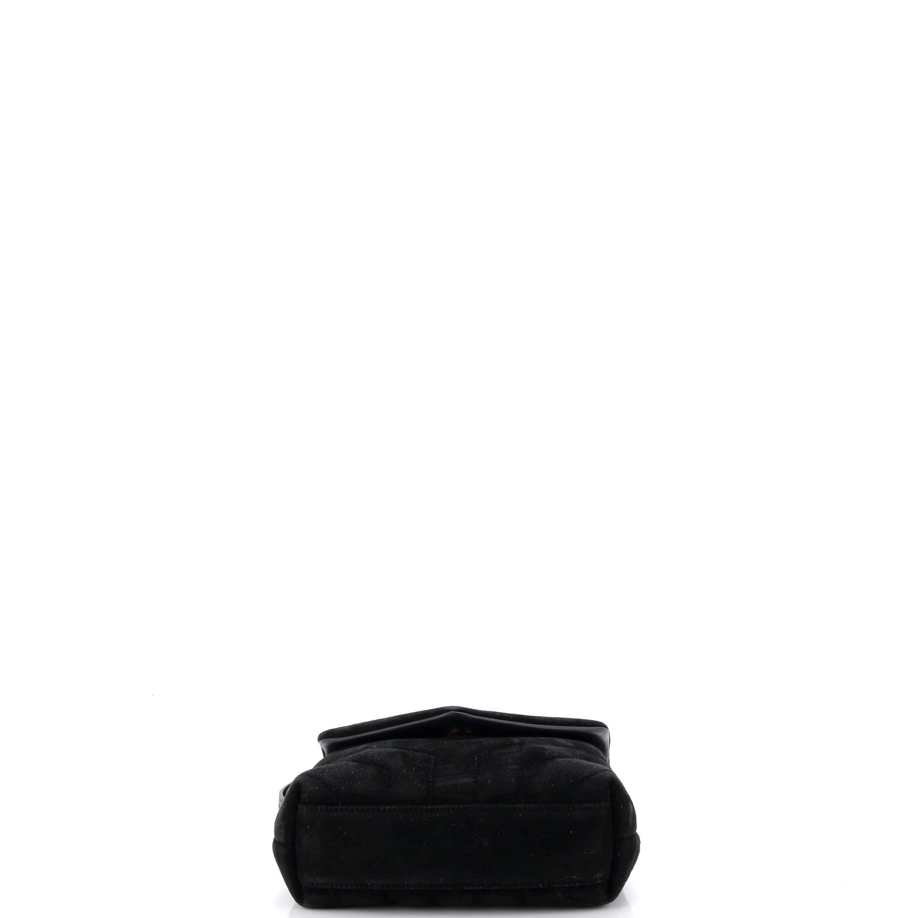 Loulou Shoulder Bag Matelasse Chevron Suede Toy