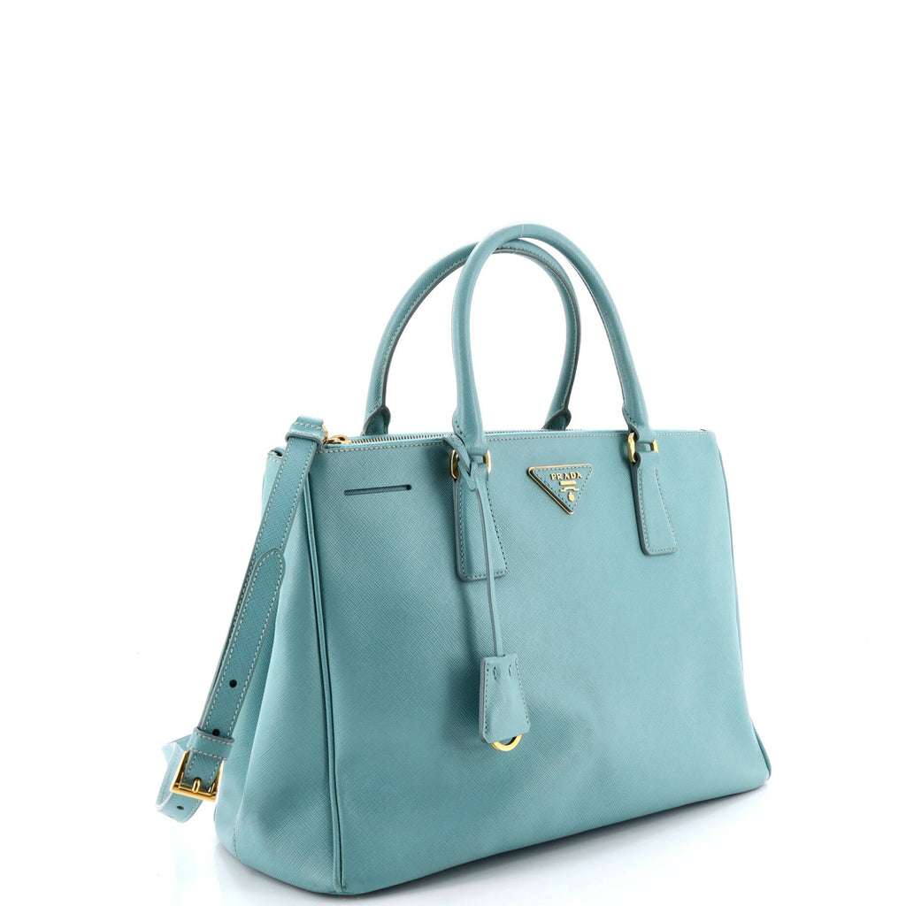 Double Zip Lux Tote Saffiano Leather Medium
