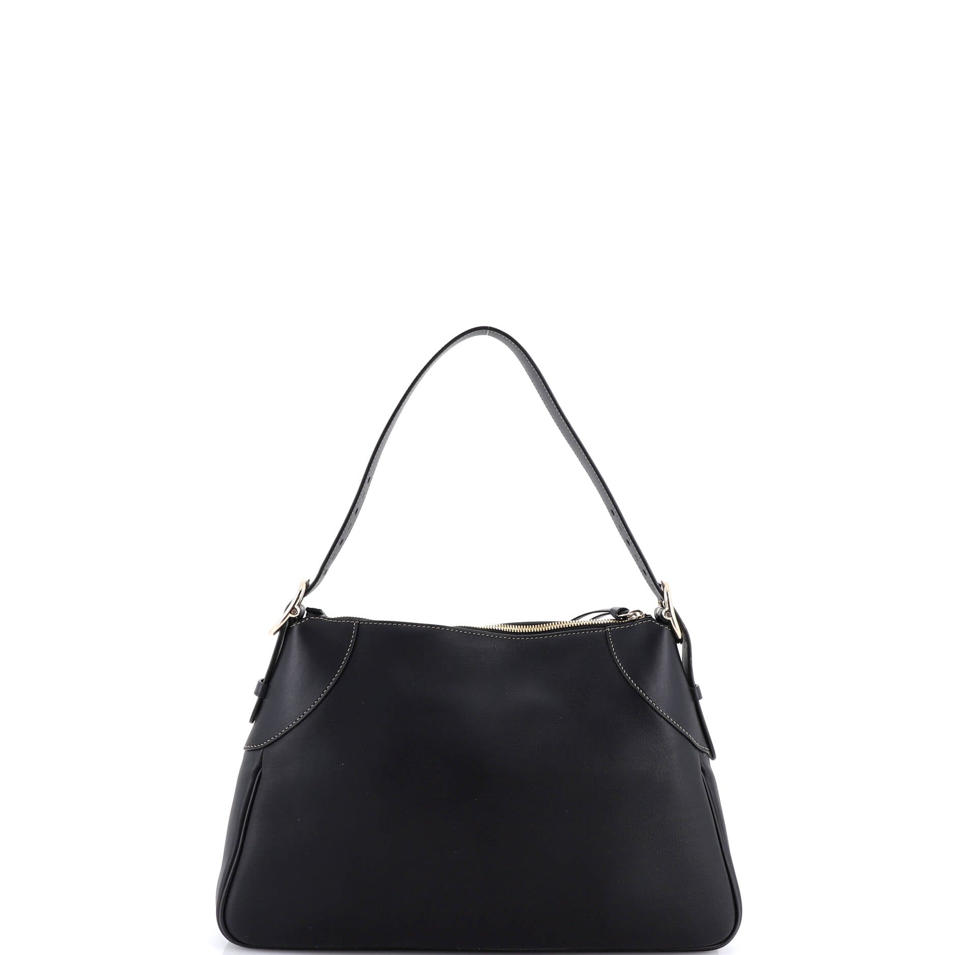 Emblem Shoulder Bag Leather Medium