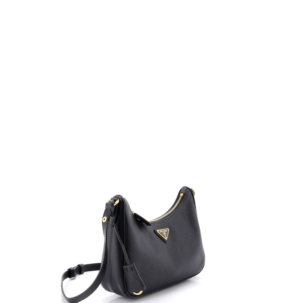 Re-Edition Hobo Saffiano Leather Mini