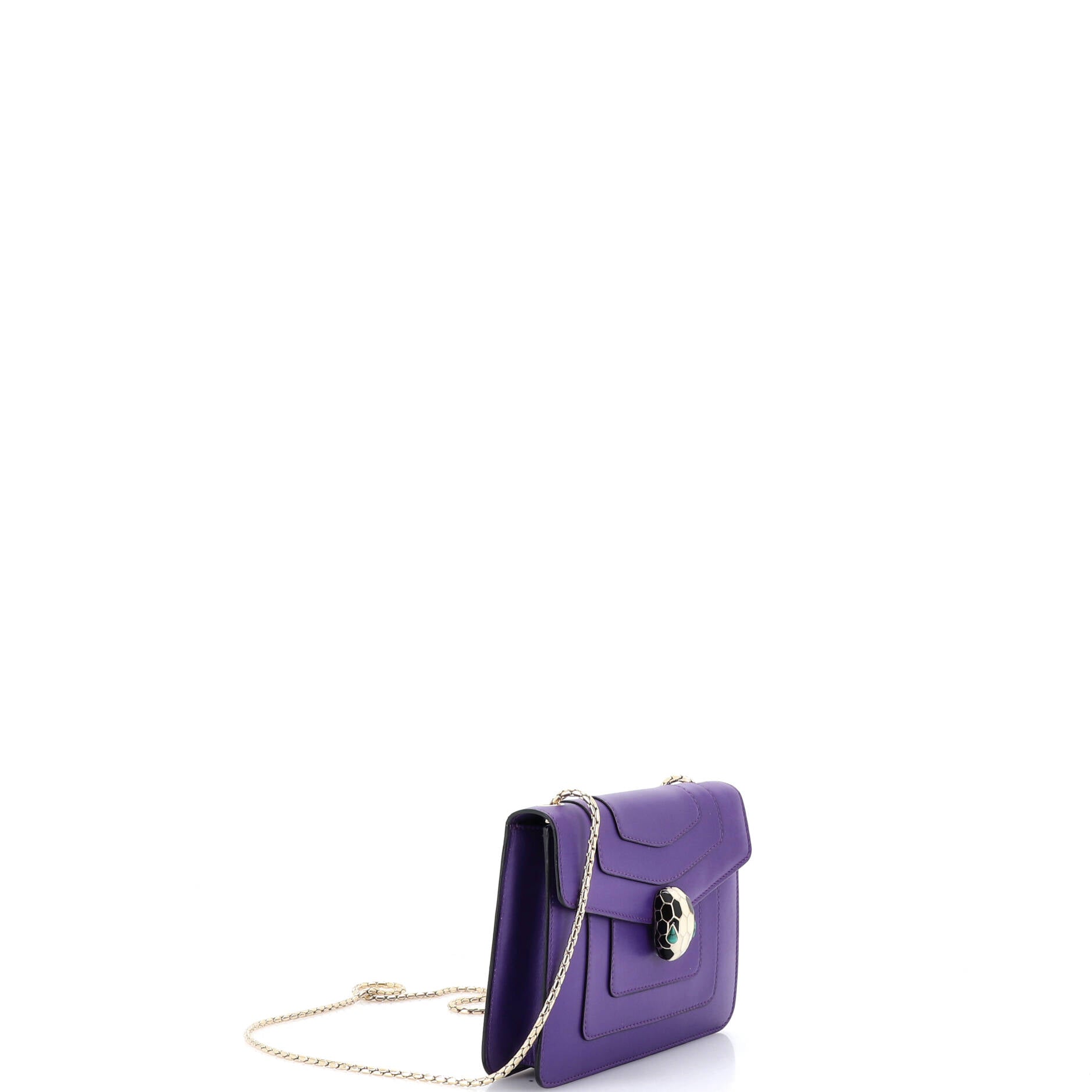 Serpenti Forever Square Shoulder Bag Leather Small