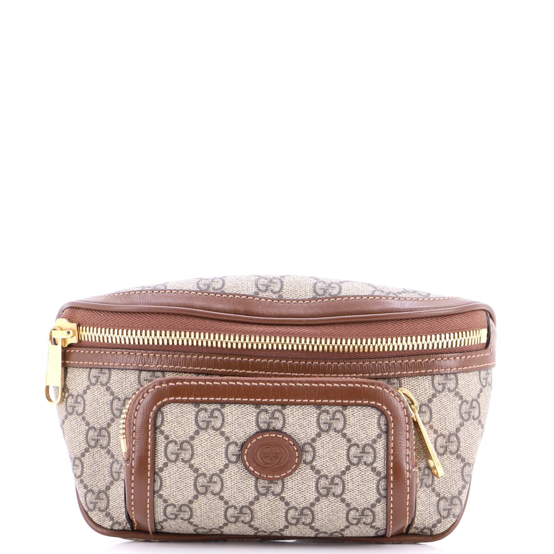 Interlocking G Patch Belt Bag GG Coated Canvas Large