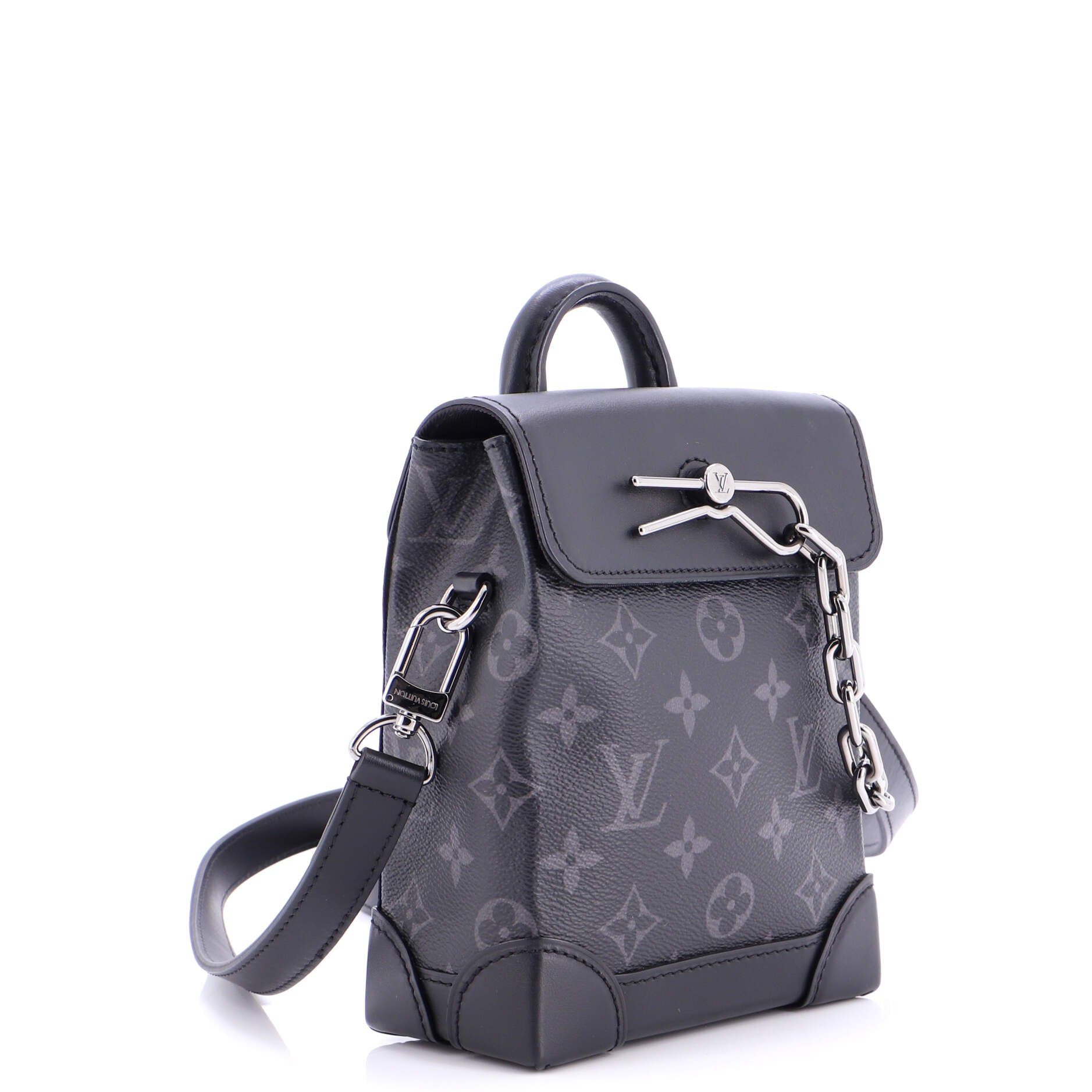 Steamer Bag Monogram Eclipse Canvas Nano