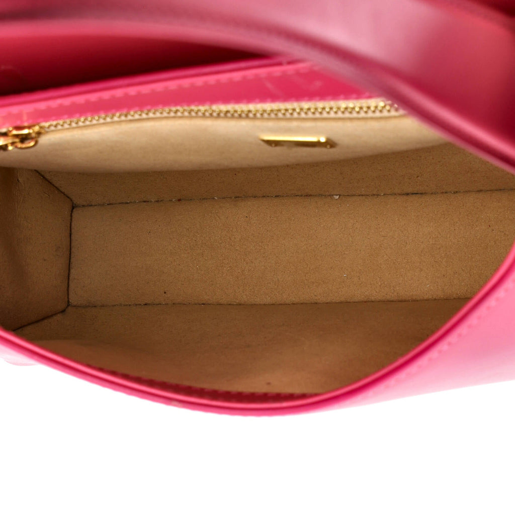 DG Logo Flap Hobo Bag Leather Small