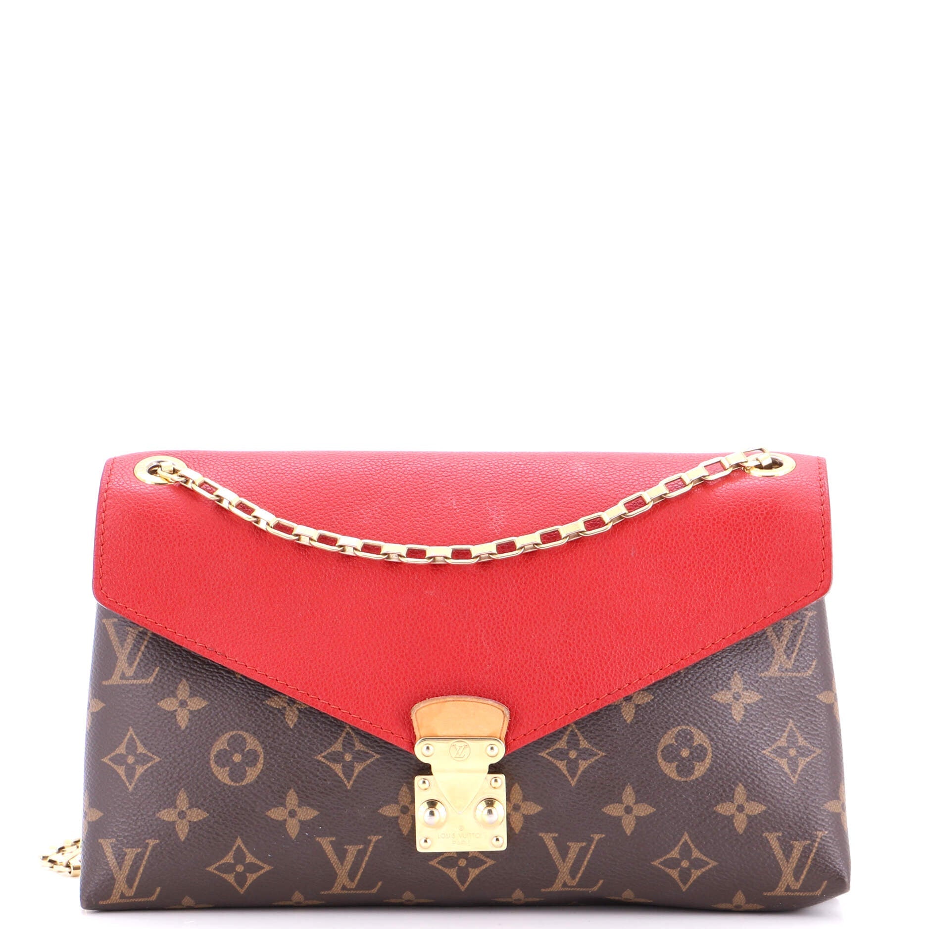Pallas Chain Shoulder Bag Monogram Canvas and Calfskin