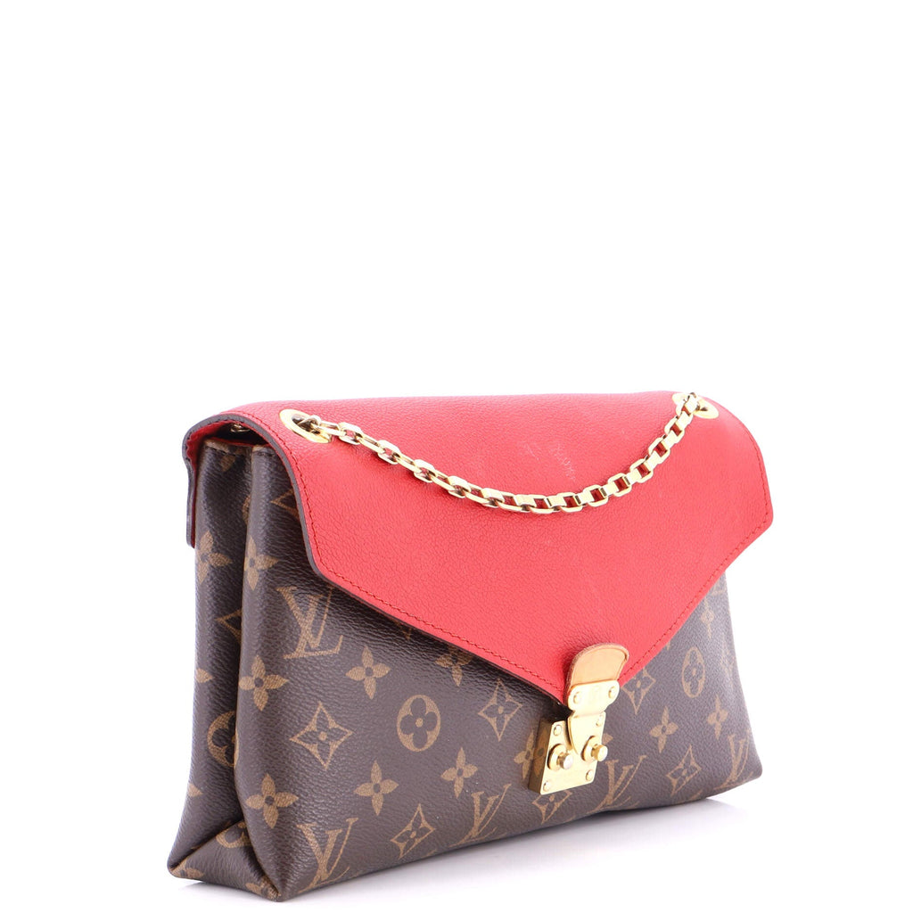 Pallas Chain Shoulder Bag Monogram Canvas and Calfskin