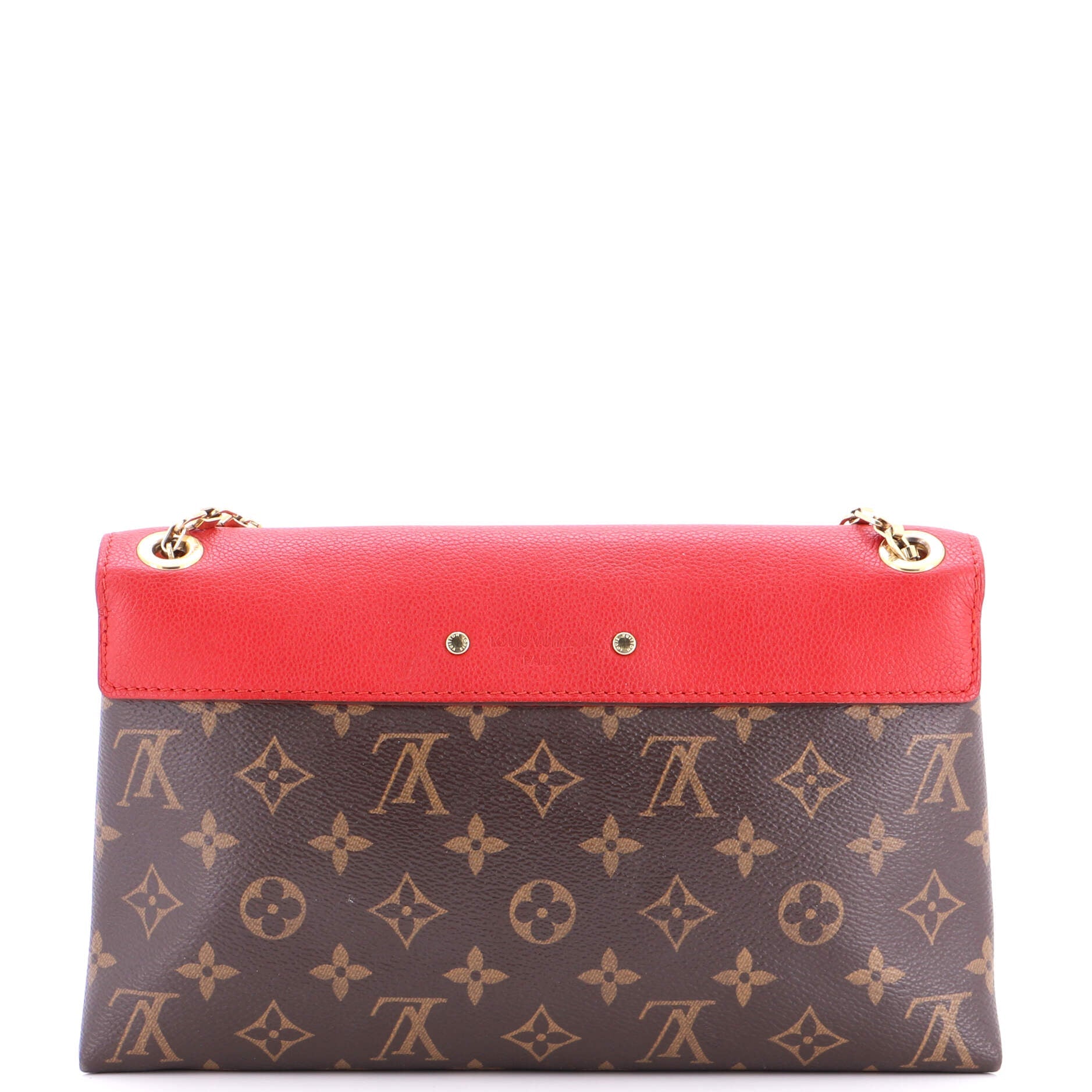Pallas Chain Shoulder Bag Monogram Canvas and Calfskin