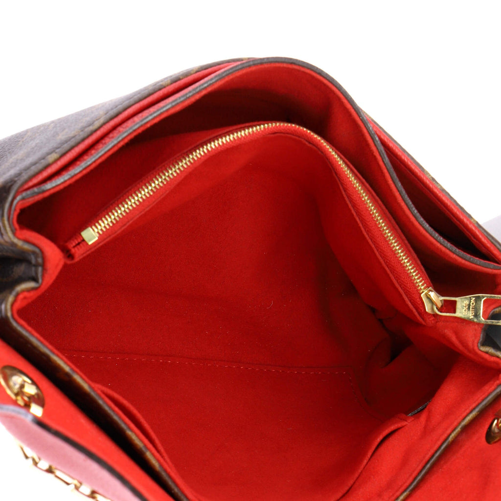Pallas Chain Shoulder Bag Monogram Canvas and Calfskin
