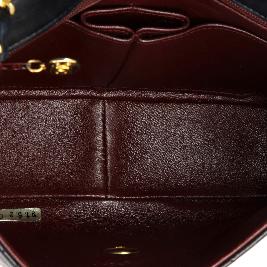Vintage Square Classic Flap Bag Quilted Lambskin Small