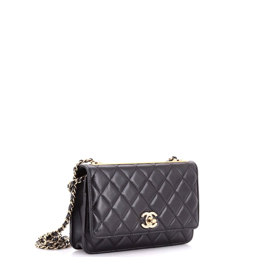 Trendy CC Wallet on Chain Quilted Lambskin