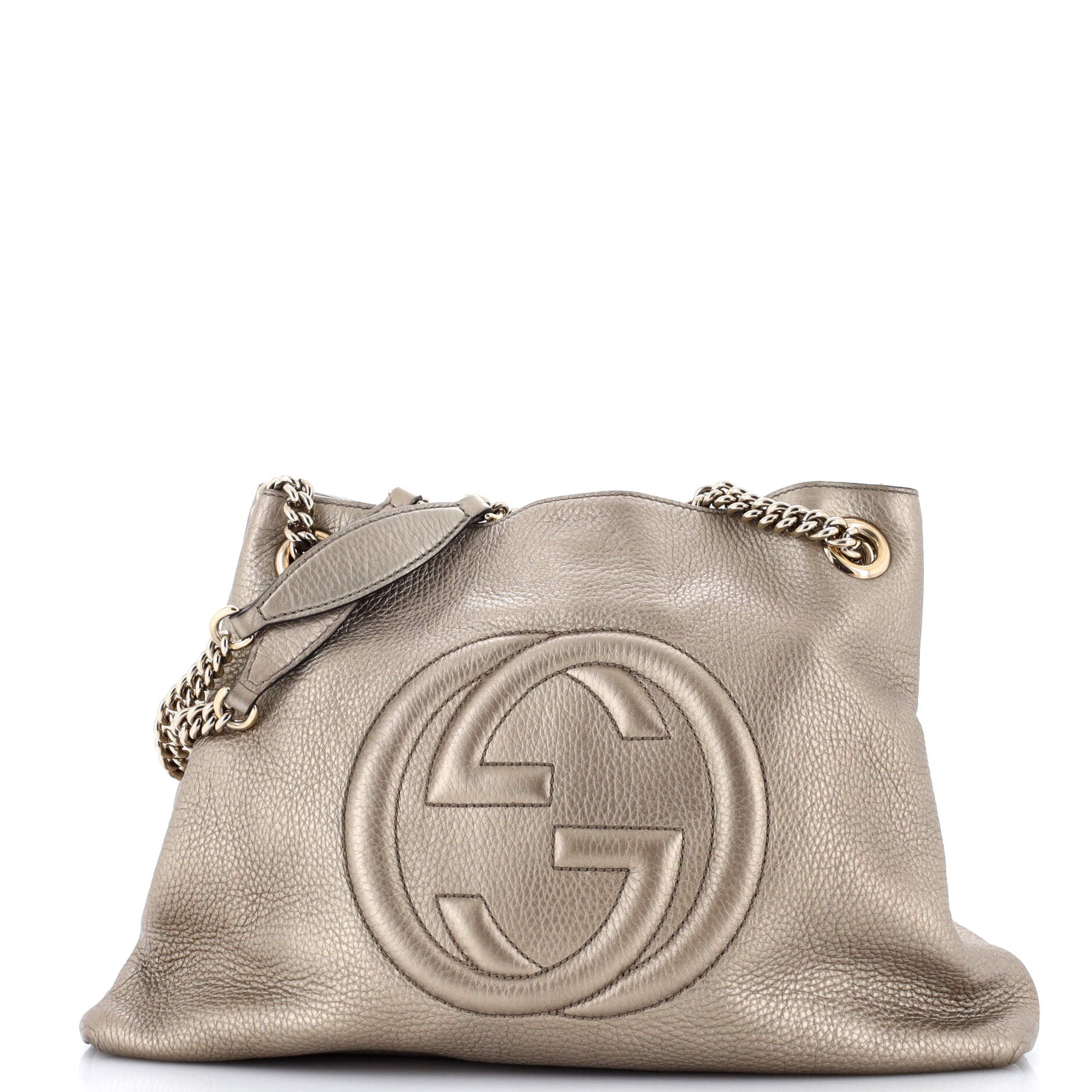 Soho Chain Strap Shoulder Bag Leather Medium