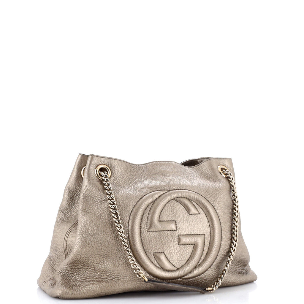 Soho Chain Strap Shoulder Bag Leather Medium