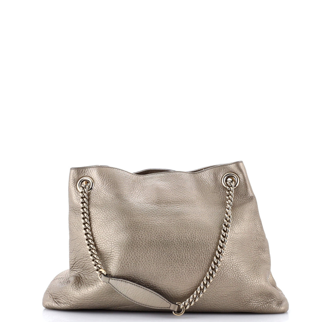 Soho Chain Strap Shoulder Bag Leather Medium