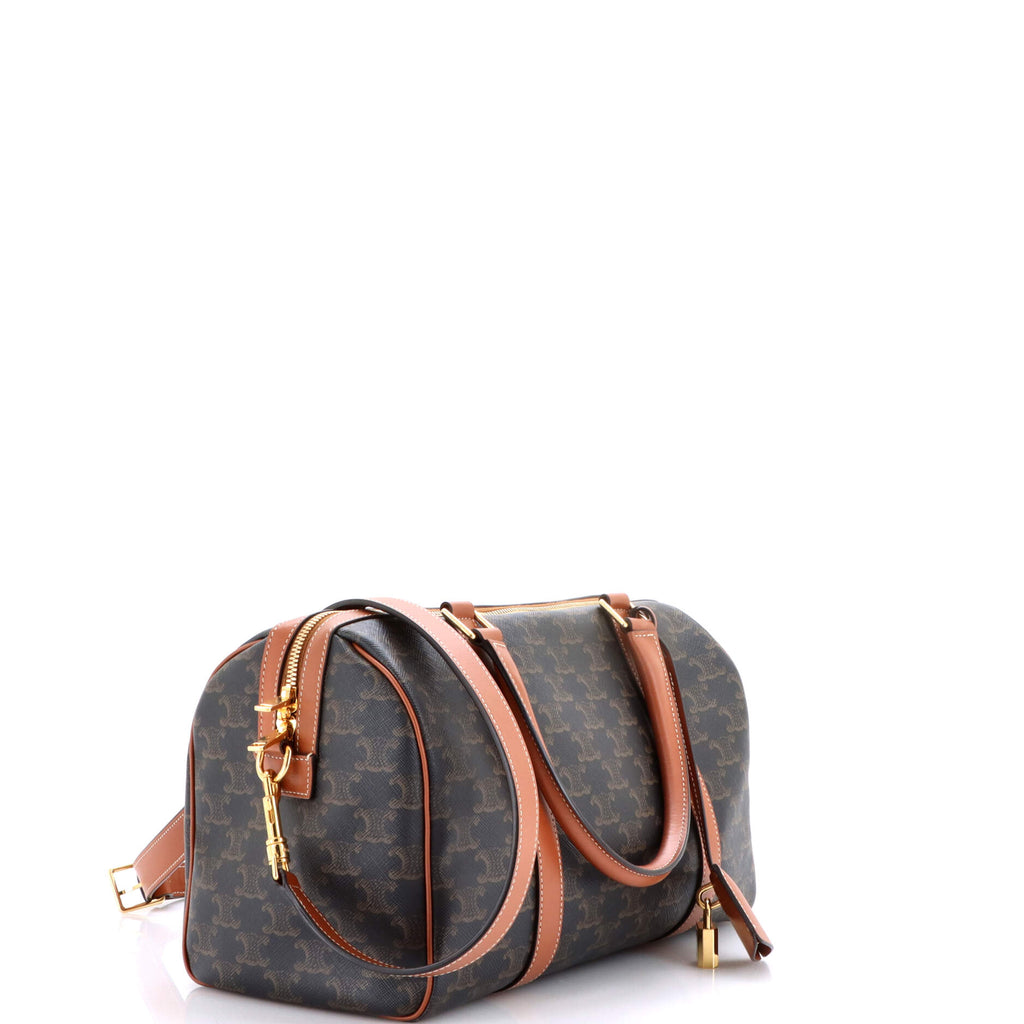Boston Bag Triomphe Coated Canvas Medium