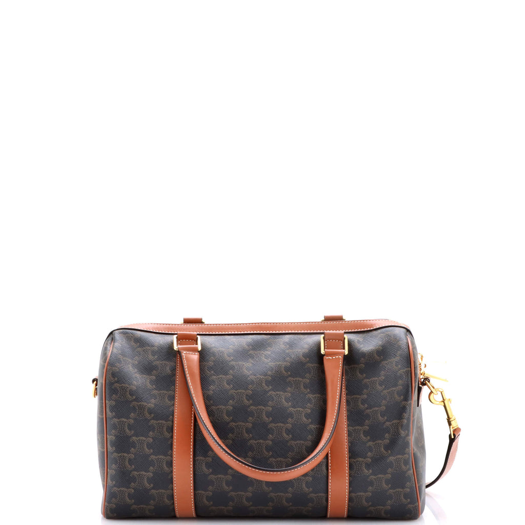 Boston Bag Triomphe Coated Canvas Medium