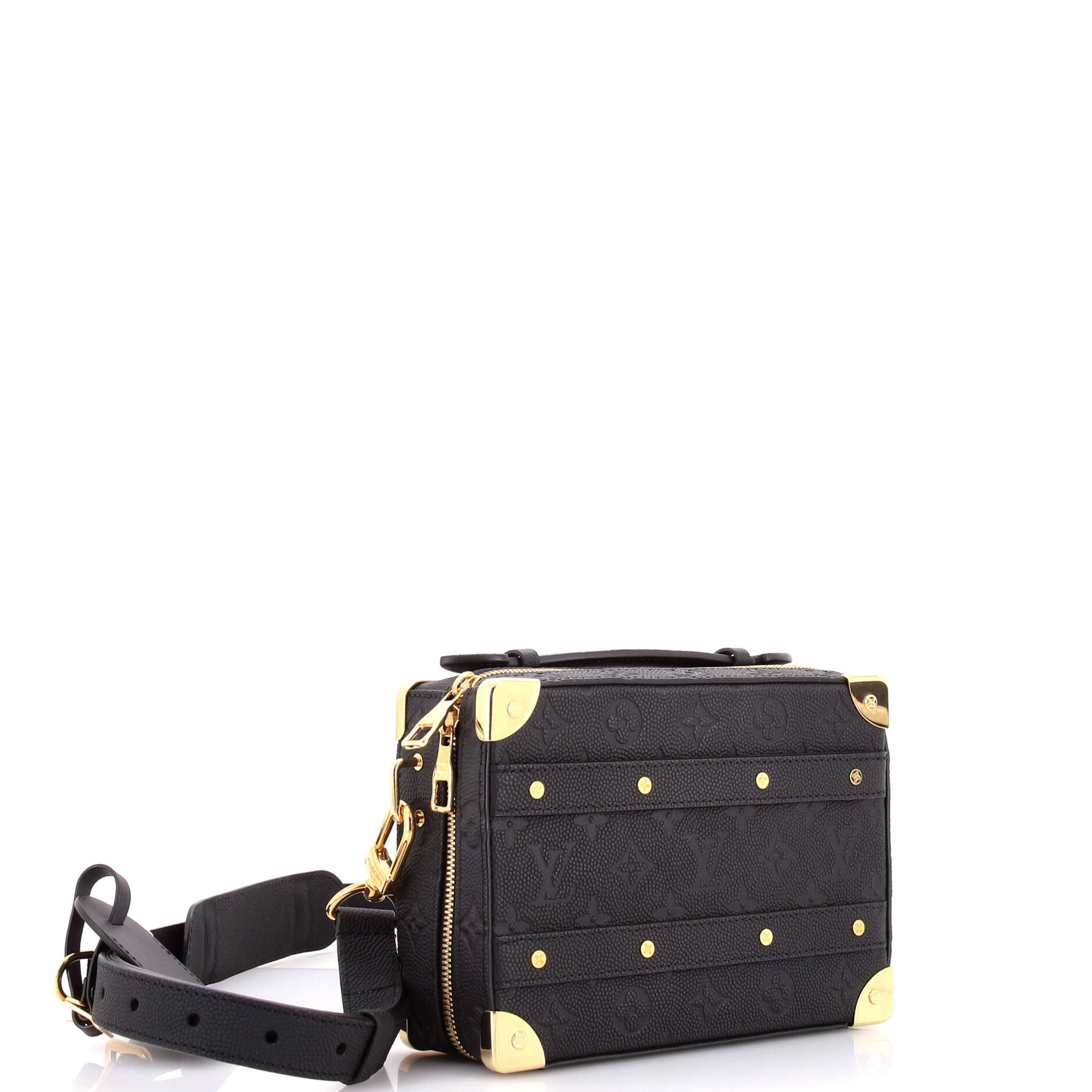 x NBA Handle Trunk Bag Monogram Embossed Leather