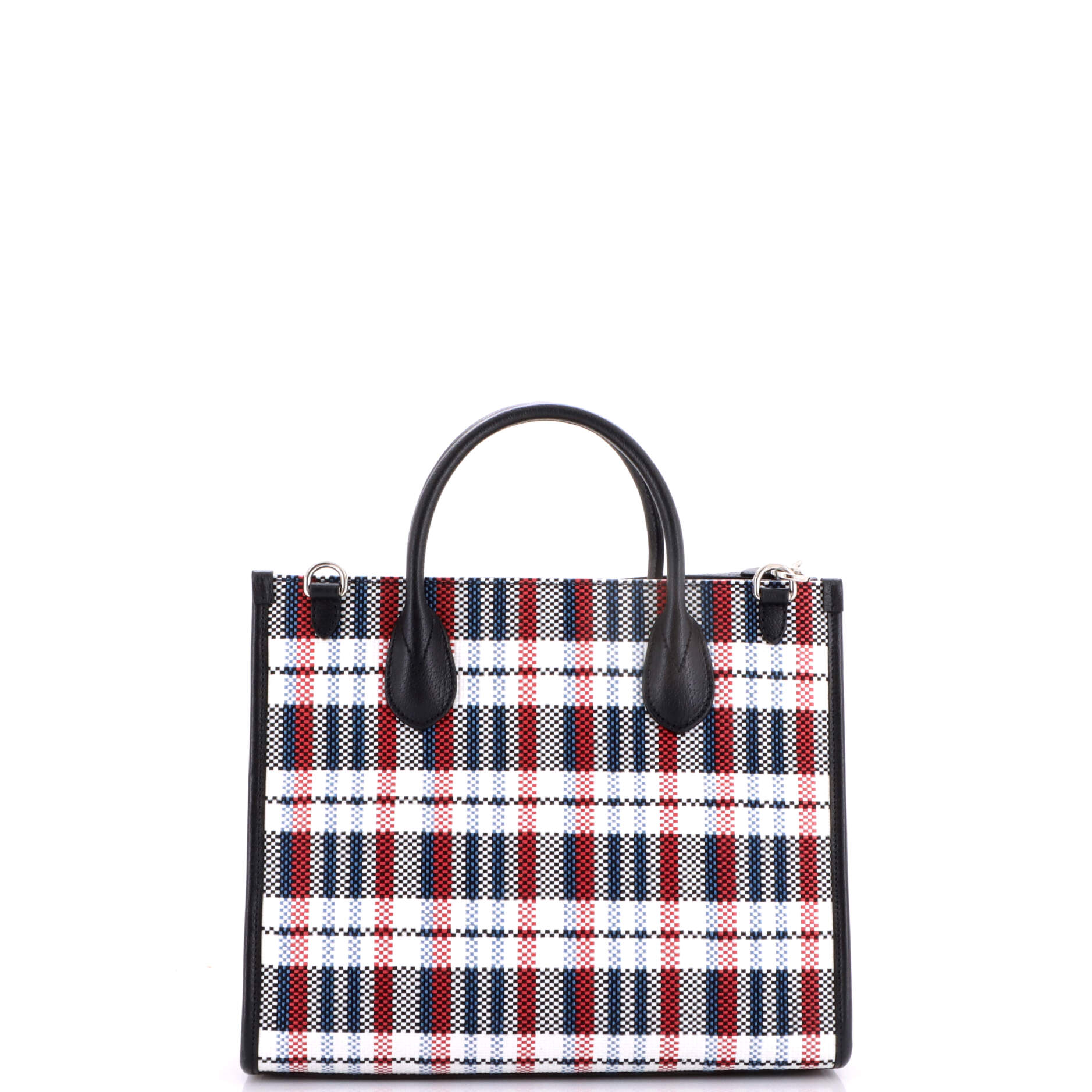 ICCUG Tote Embroidered Faux Raffia Small