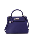 Kelly Handbag Verso Evercolor with Palladium Hardware 28