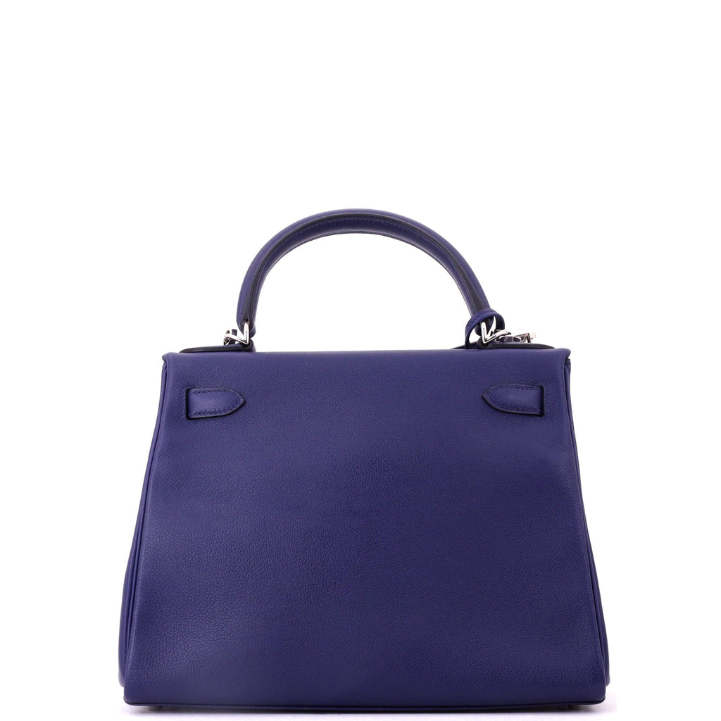 Kelly Handbag Verso Evercolor with Palladium Hardware 28