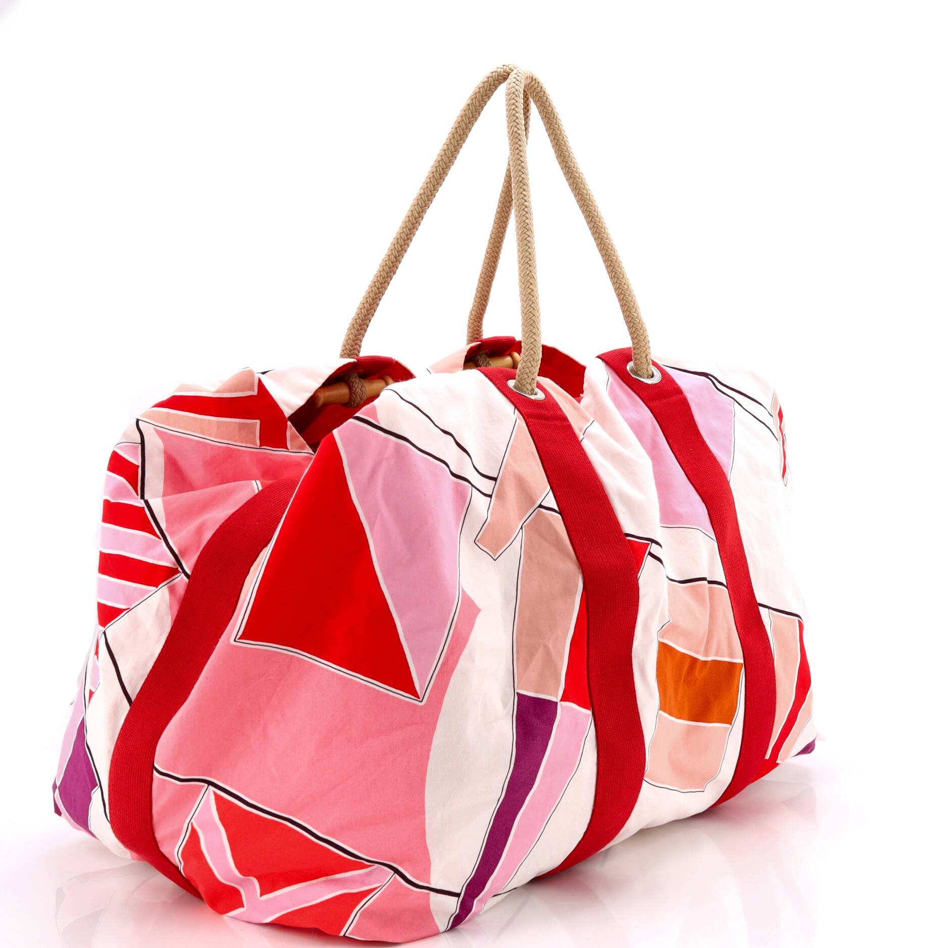 Drapeaux Au Vent Bag Printed Canvas Large