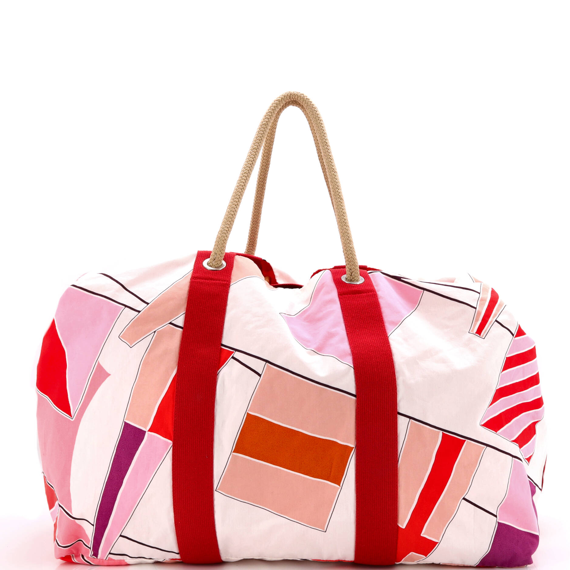 Drapeaux Au Vent Bag Printed Canvas Large