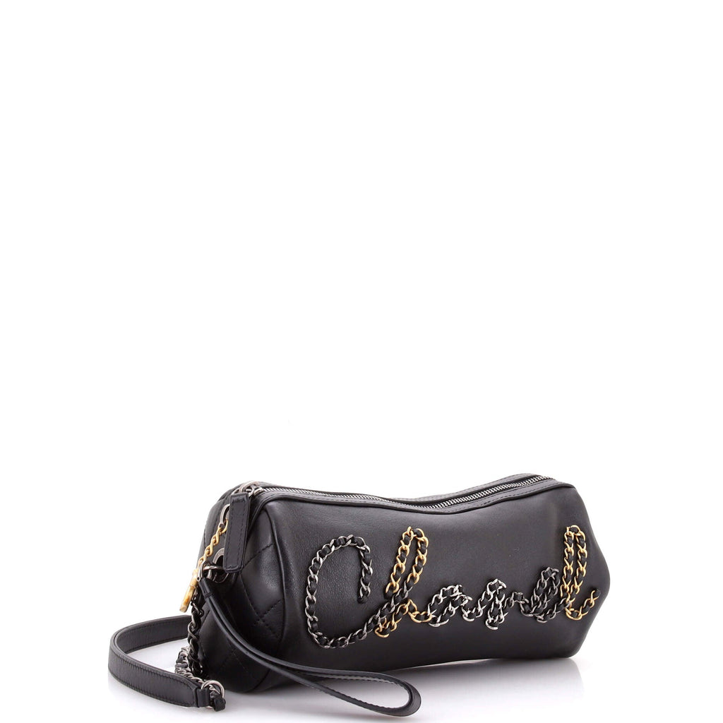 Chain Signe Bowling Bag Calfskin Small