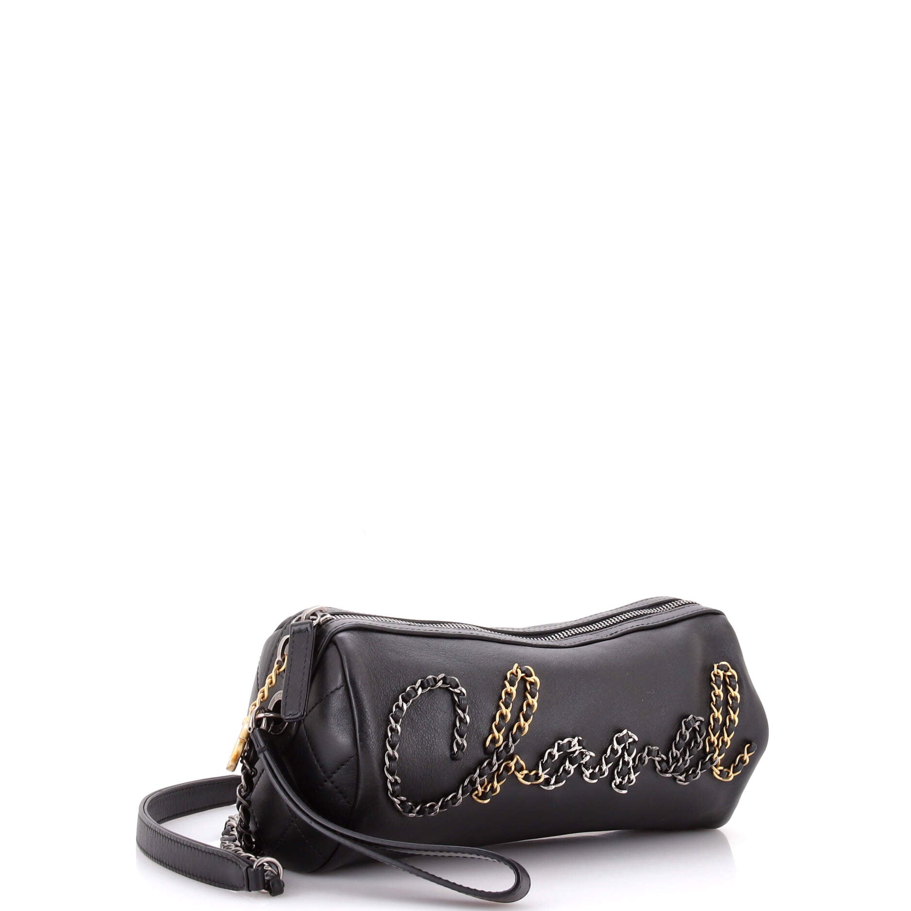 Chain Signe Bowling Bag Calfskin Small