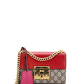 Padlock Shoulder Bag GG Coated Canvas and Leather Small