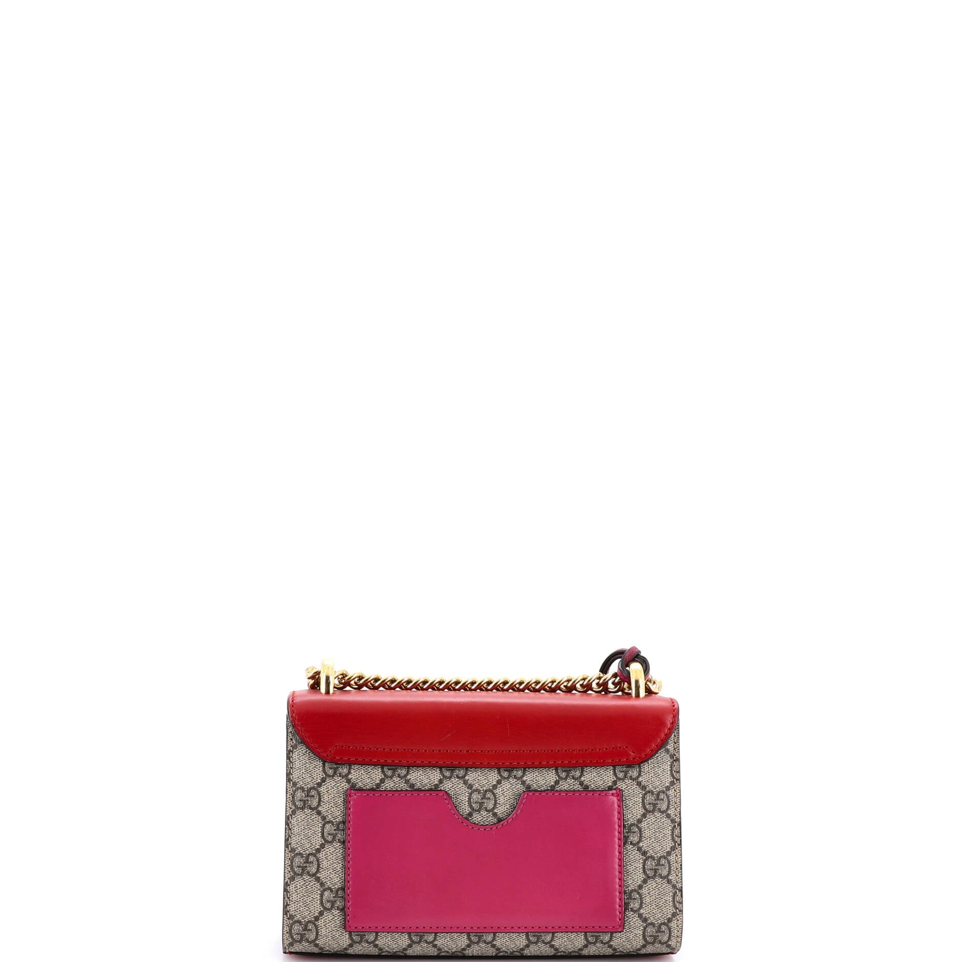 Padlock Shoulder Bag GG Coated Canvas and Leather Small