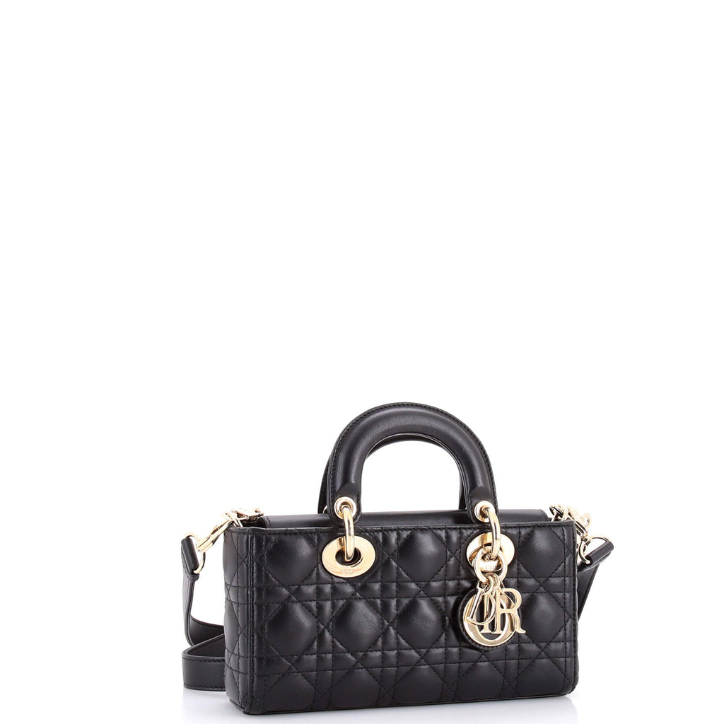 Lady D-Joy Bag Cannage Quilt Lambskin Small