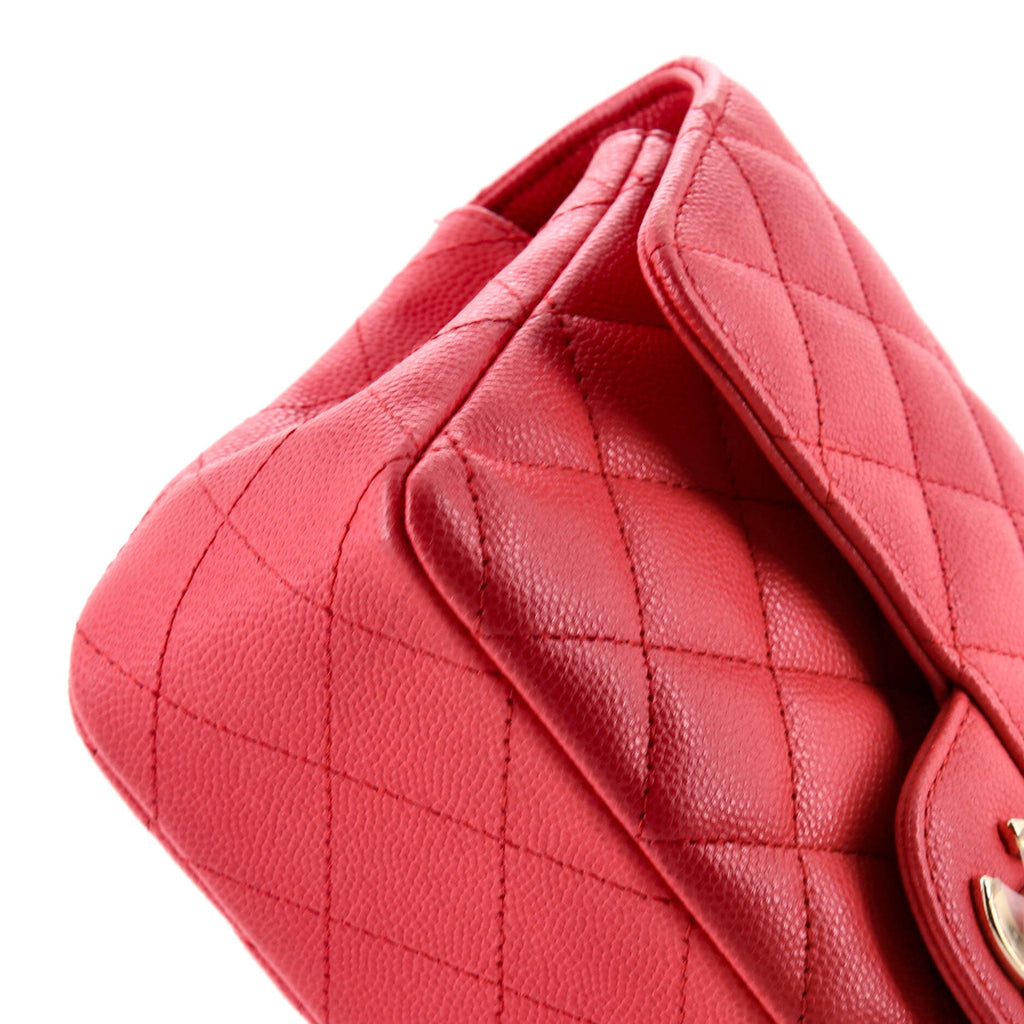 Classic Single Flap Bag Quilted Caviar Mini