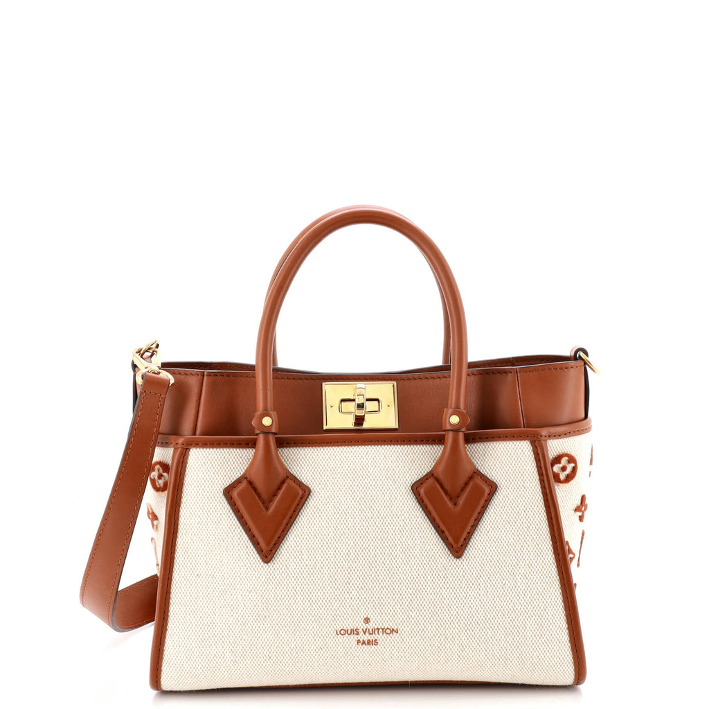 On My Side Tote Monogram Tufted Canvas PM