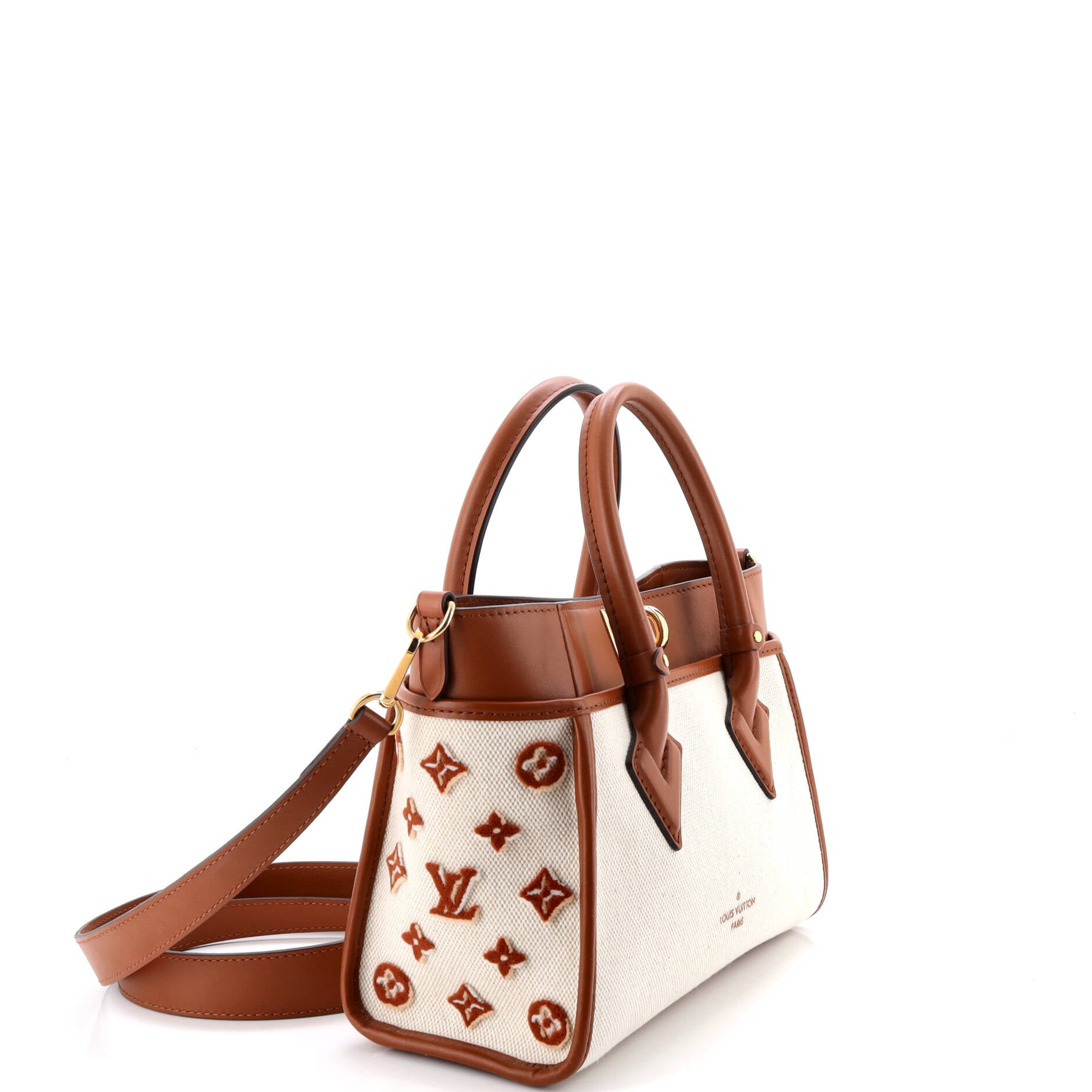 On My Side Tote Monogram Tufted Canvas PM