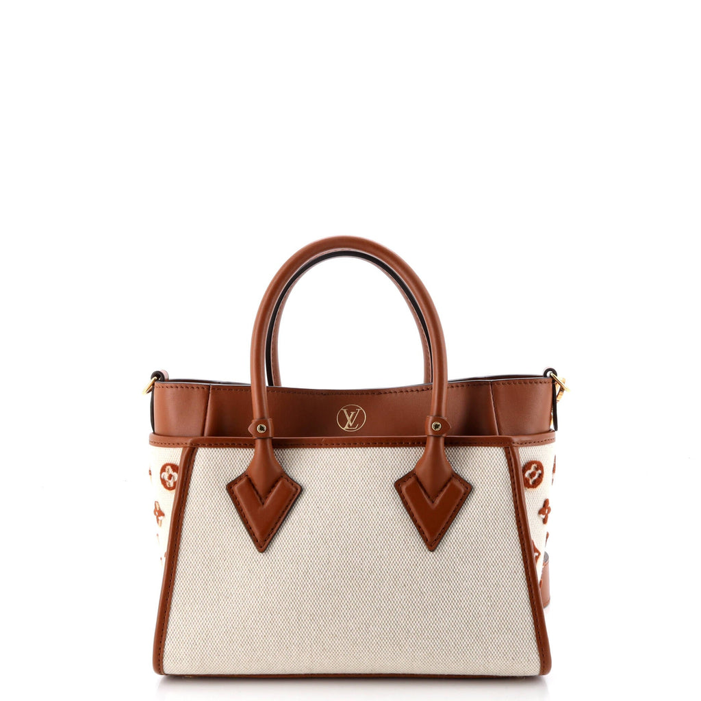 On My Side Tote Monogram Tufted Canvas PM
