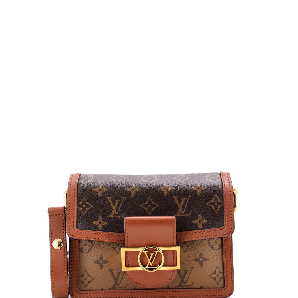 Dauphine Shoulder Bag Reverse Monogram Canvas Mini
