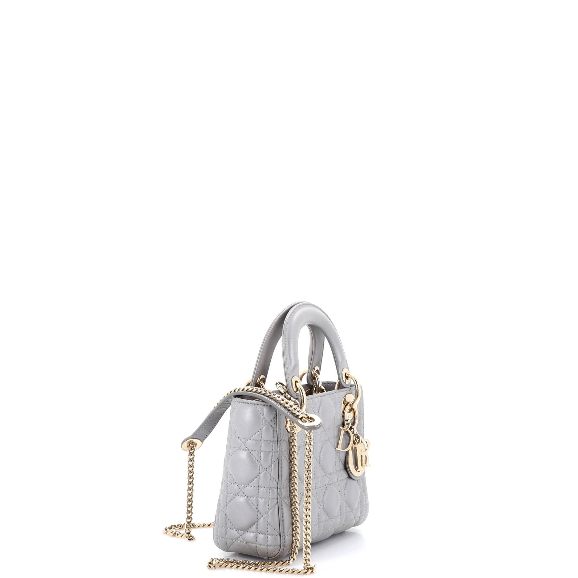 Lady Dior Chain Bag Cannage Quilt Lambskin Mini
