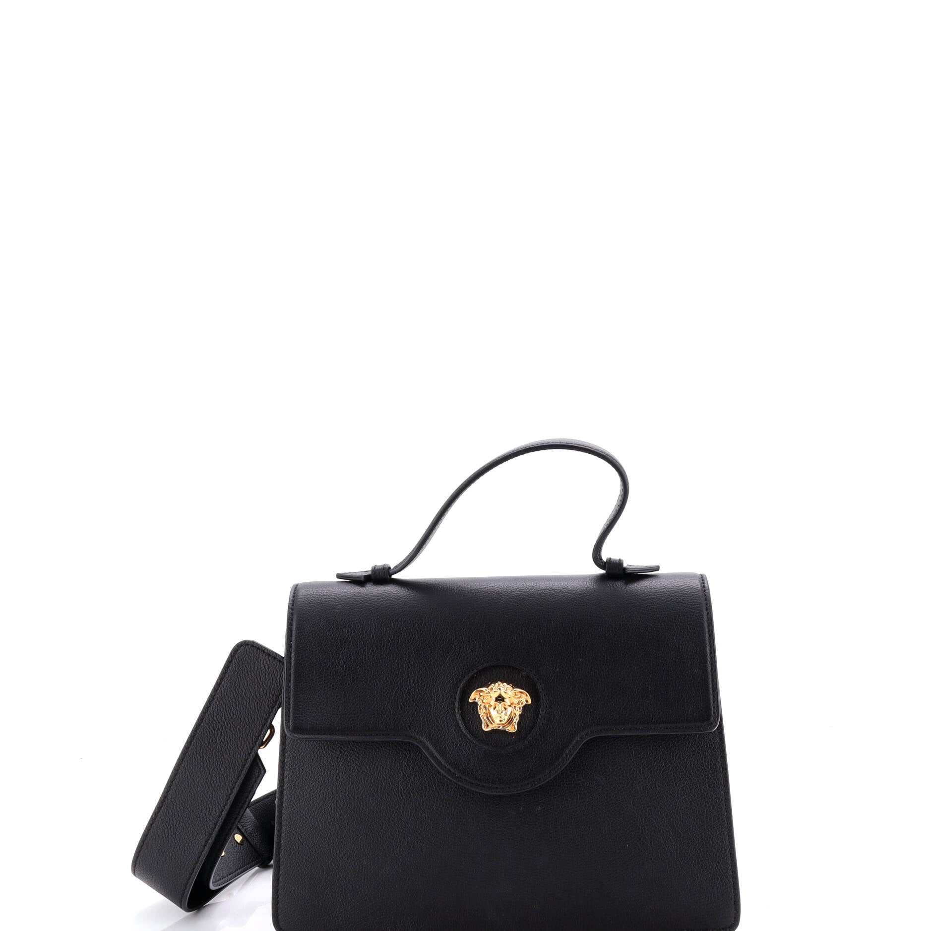La Medusa Top Handle Tote Bag Leather