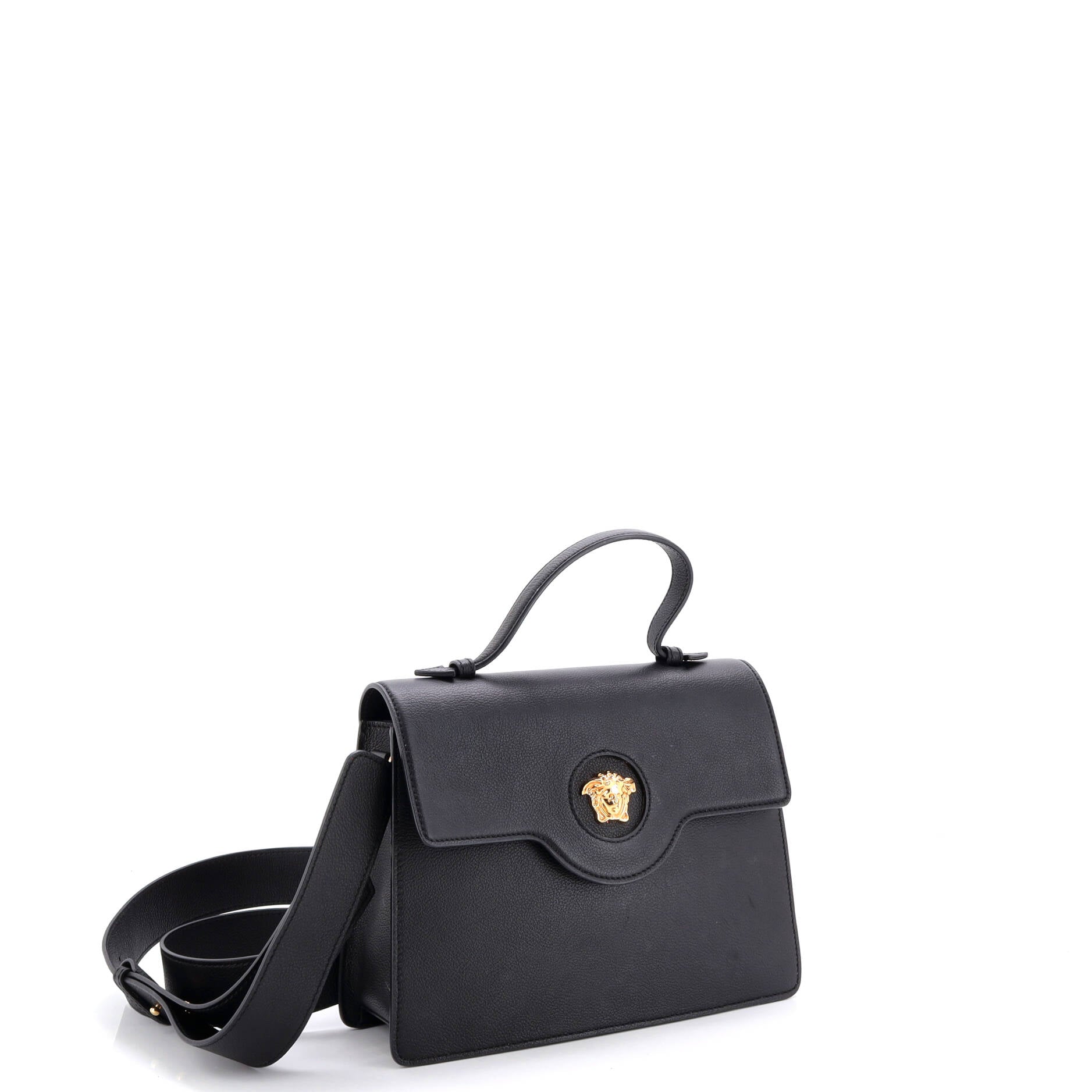 La Medusa Top Handle Tote Bag Leather