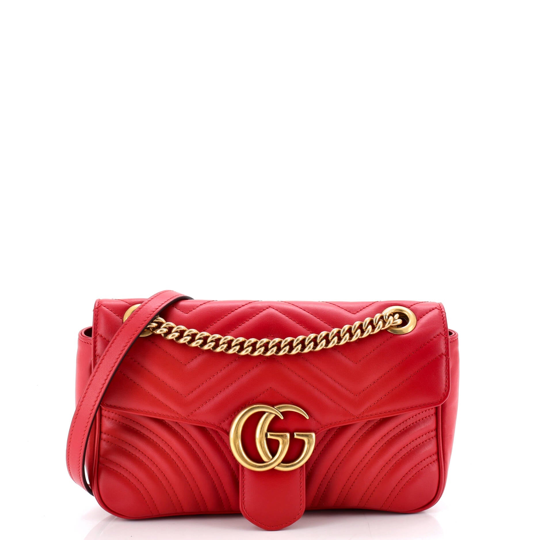 GG Marmont Flap Bag Matelasse Leather Small