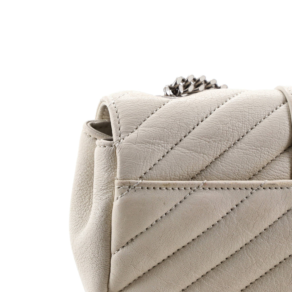 Classic Monogram Crossbody Bag Matelasse Chevron Leather Baby