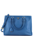 Double Zip Lux Tote Saffiano Leather Medium