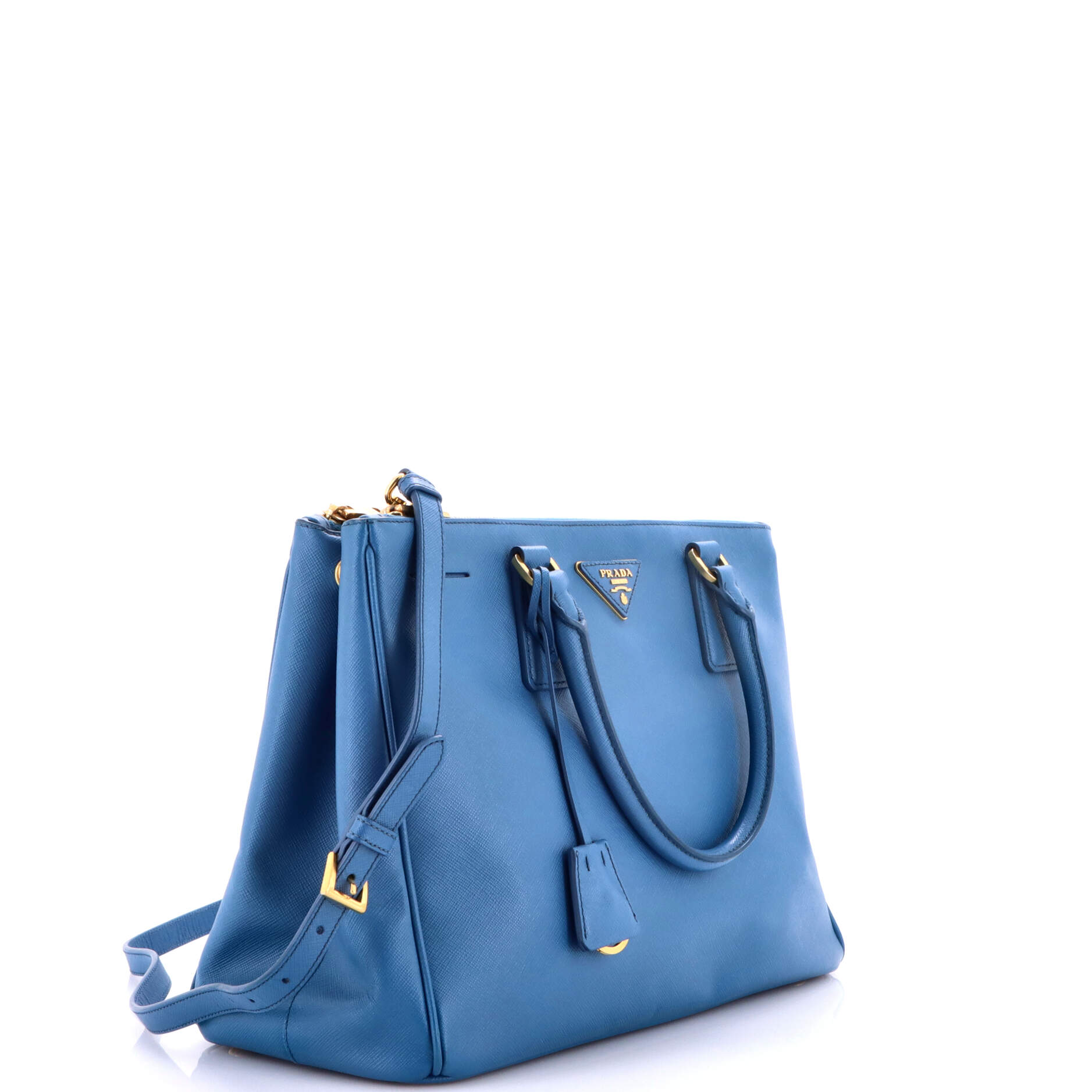 Double Zip Lux Tote Saffiano Leather Medium