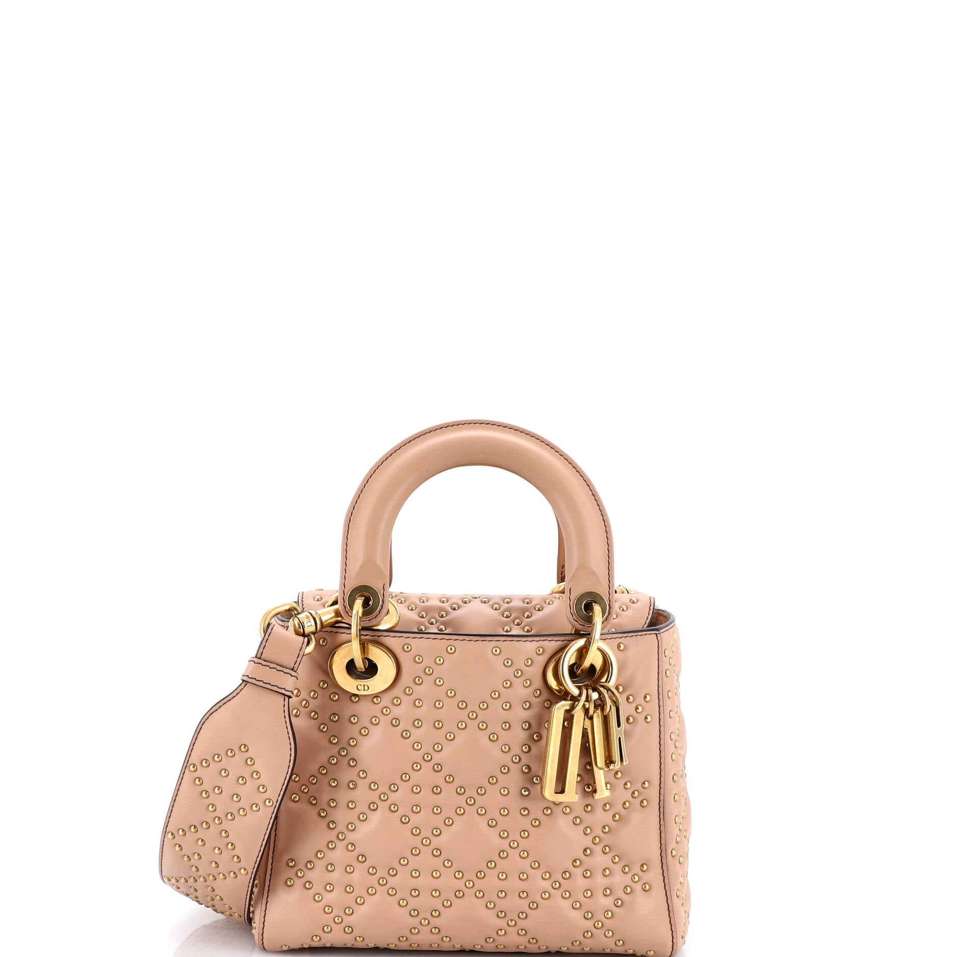 Supple Lady Dior Bag Cannage Studded Lambskin Small