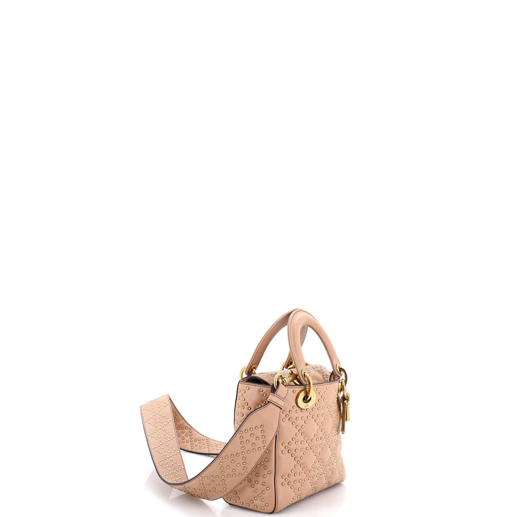 Supple Lady Dior Bag Cannage Studded Lambskin Small
