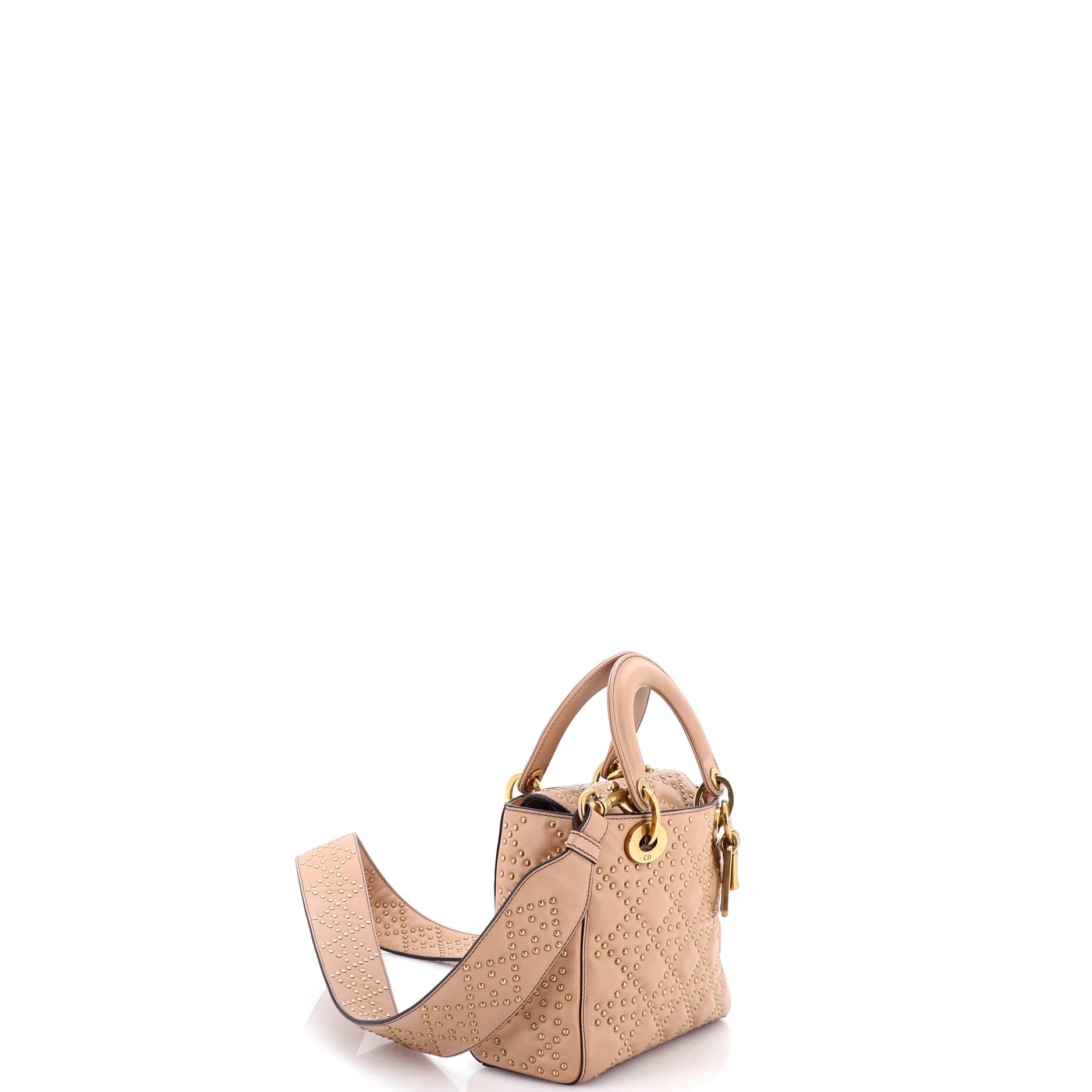 Supple Lady Dior Bag Cannage Studded Lambskin Small