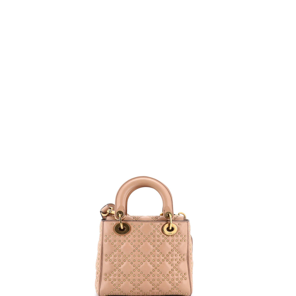 Supple Lady Dior Bag Cannage Studded Lambskin Small