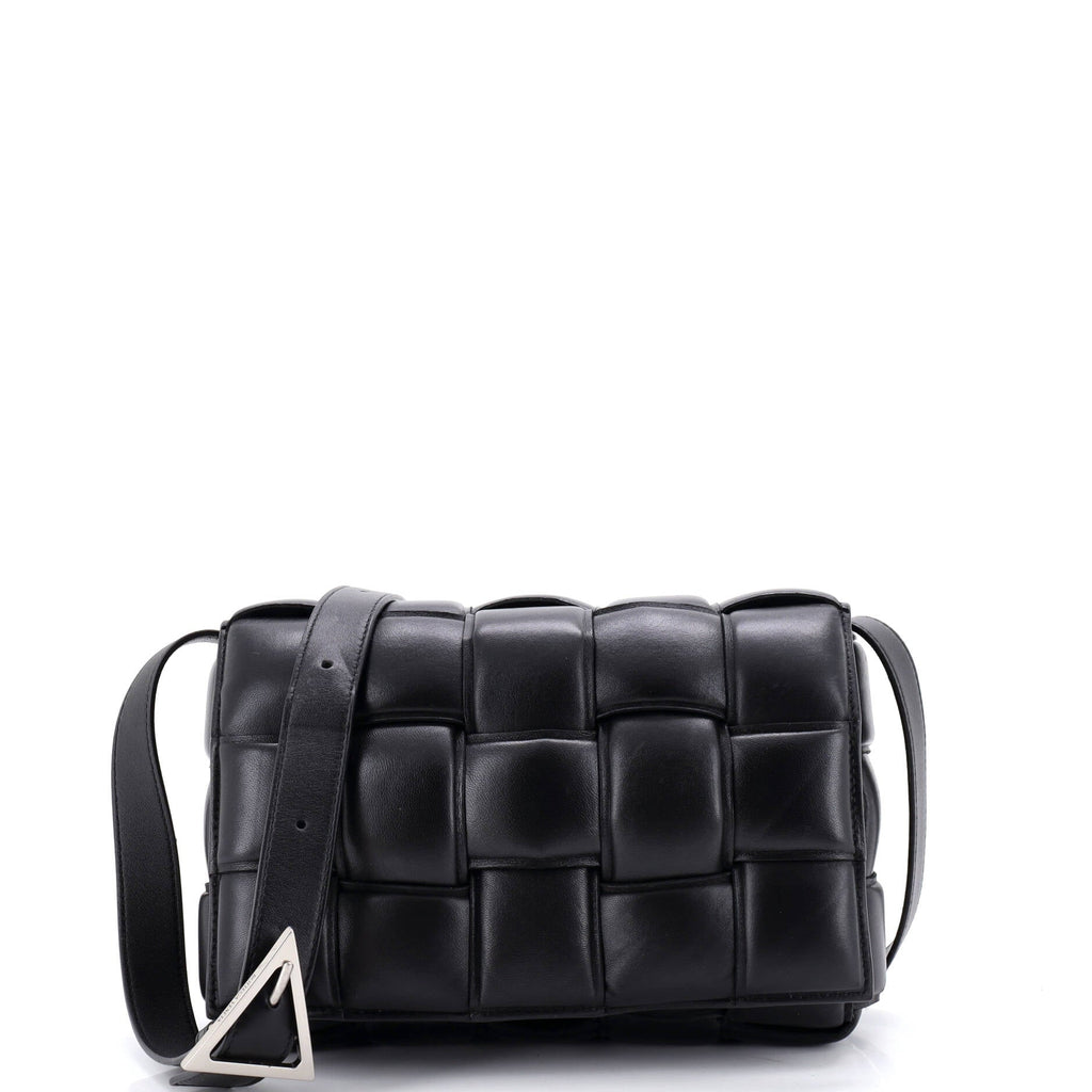 Cassette Crossbody Bag Maxi Intrecciato Leather Small