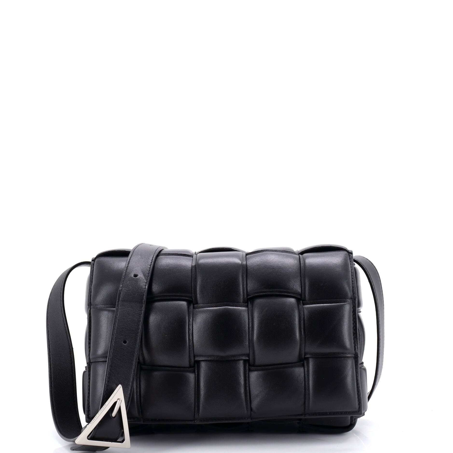 Cassette Crossbody Bag Maxi Intrecciato Leather Small